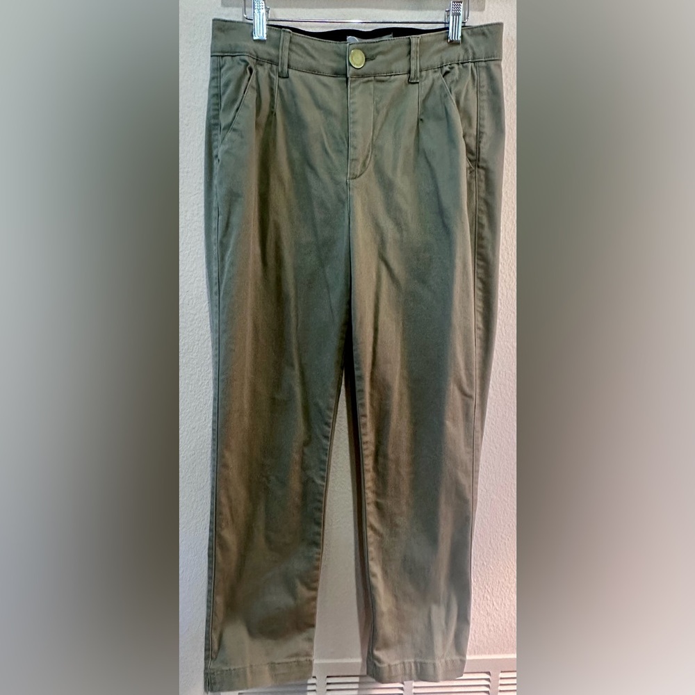 Wit & Wisdom Green Tapered Ankle Jeans Womens 8 Elastic Waist